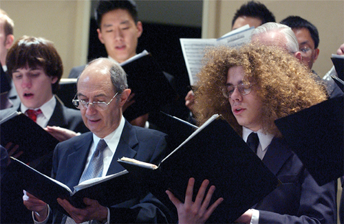 glee club singers perform