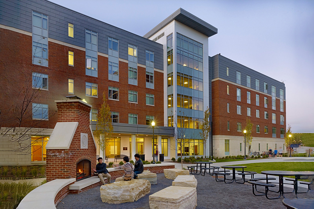 Rendering of exterior of O'Brien Hall