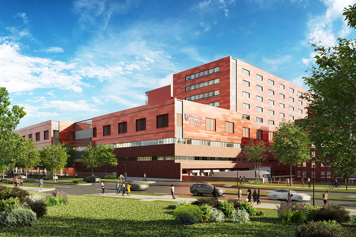 Rendering of new emergency department expansion