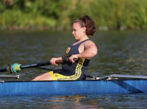 Alyssa Steger rowing