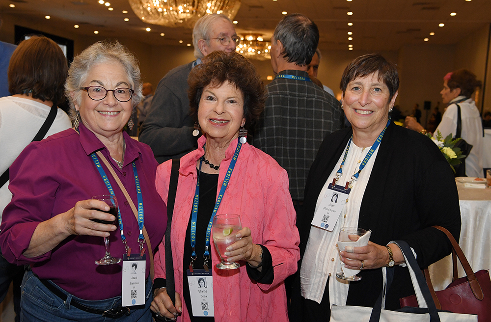 Steinman and classmates Elaine Dutka ’69 and Joan (Ross) Sorkin ’69 celebrate their Reunion in 2019.