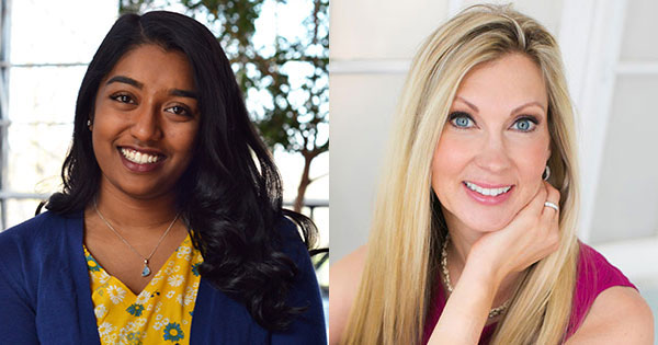 Tiffany Nicholas ’19, ’20 (T5) (left) and Antra Ziedins-Gilbank ’98 (right)