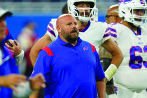 Brian Daboll during a Buffalo Bills game