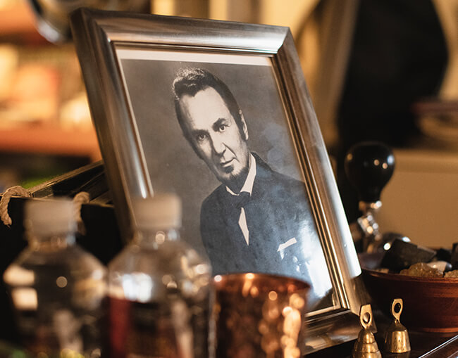  framed picture of Jerzy Semkow laying on a table