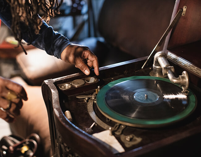 photo of smith's record player 