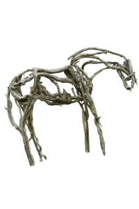 Abstract horse sculpture