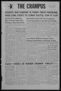 The front page of The Crampus, the April Fool's edition of the Campus Times, 1949