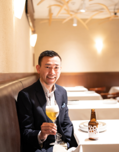 Maison ROCOCO Corporation Founder and CEO Yohay Wakabayashi poses for a photograph in Restaurant Hommage on Wednesday, Feb. 28, 2023 in Tokyo. (Tomohiro Ohsumi/AP Images for Rochester Review)