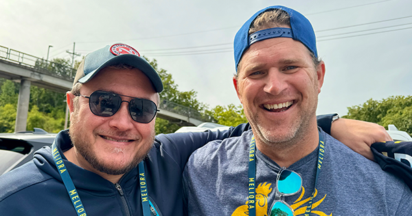 Joshua Boxer ’99 and Ray Blush ’00