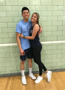 Roland and Sydney from their basketball tournament in 2019