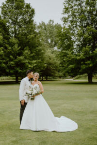 Roland and Sydney at their wedding in 2023