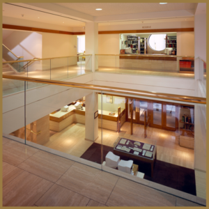 interior of newly remodeled Sibley Library