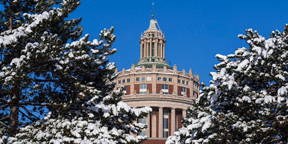 Image: Campus with snow