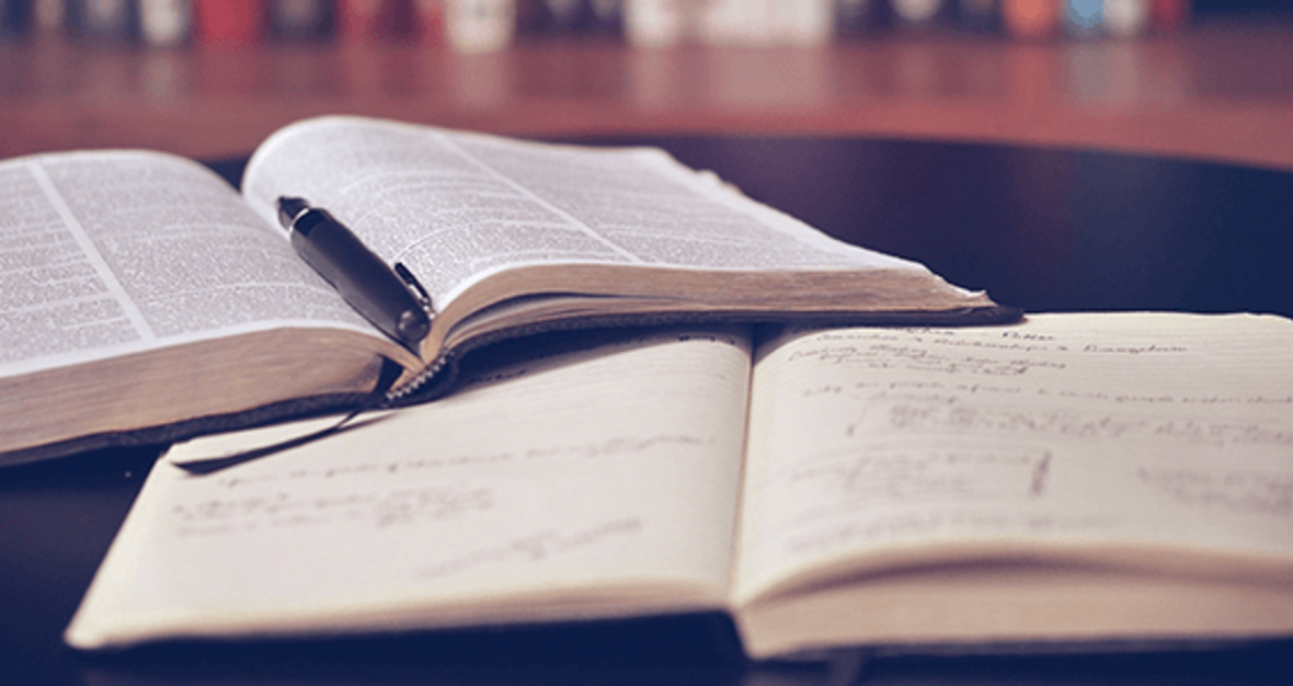 Image: Book and Notebook