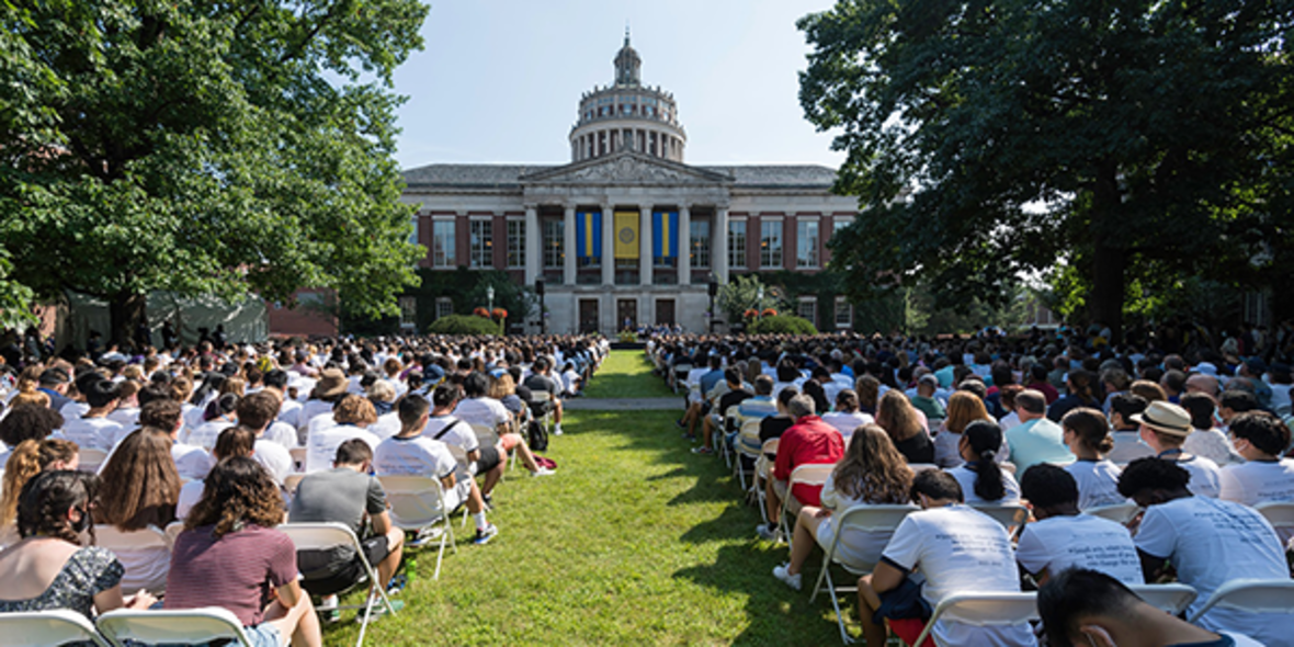 Image: first-year students