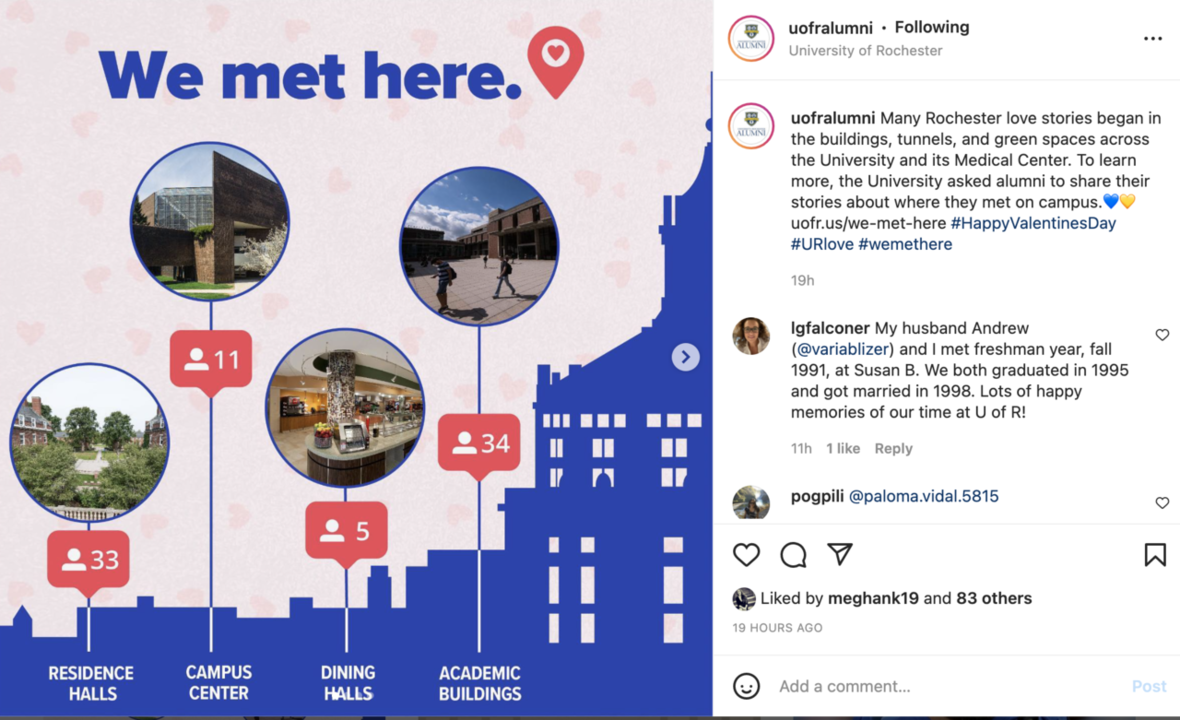 Image: Screenshot of social post_We Met Here