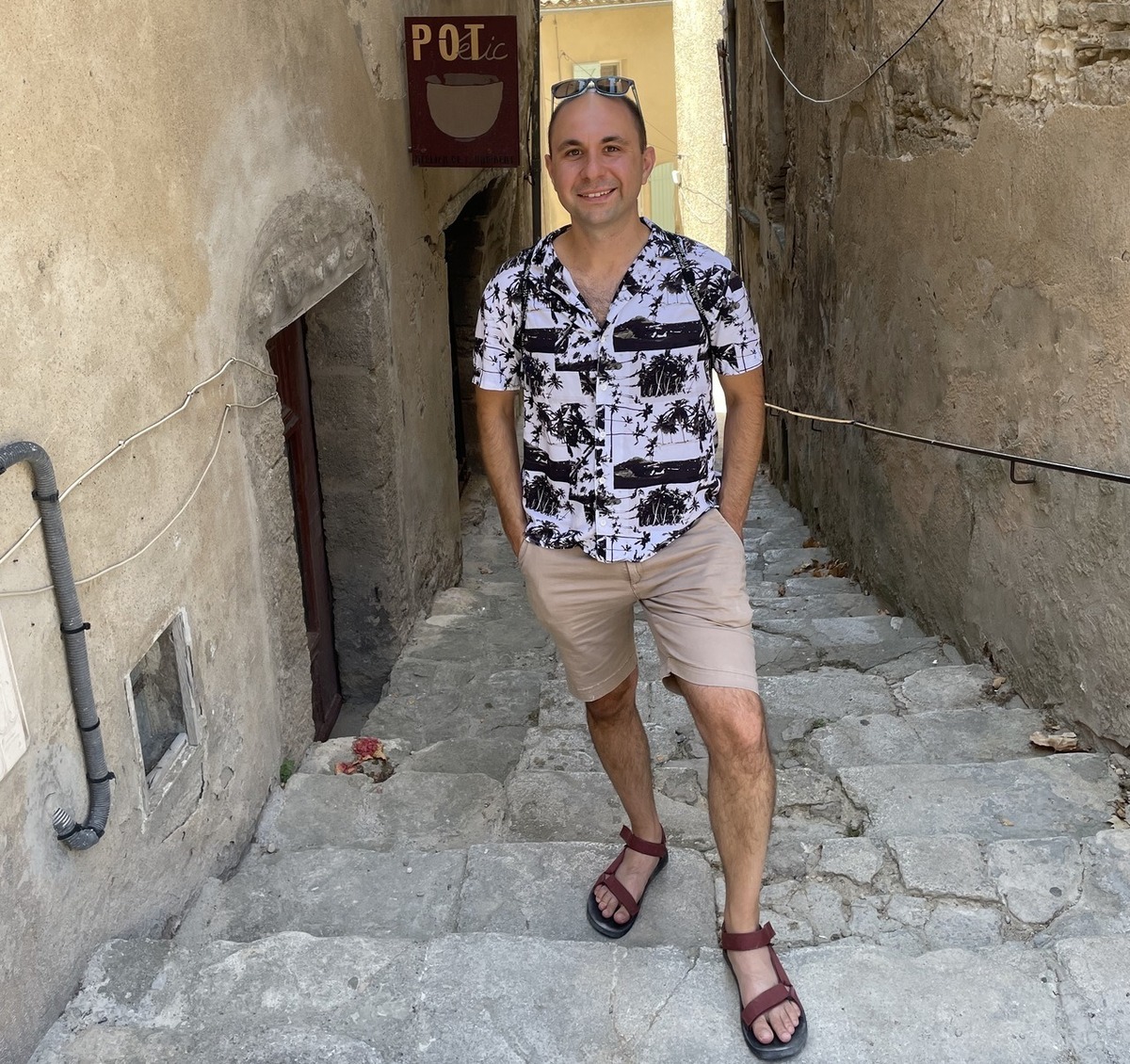 Jack Blaszkiewicz poses for an alumni spotlight feature photo