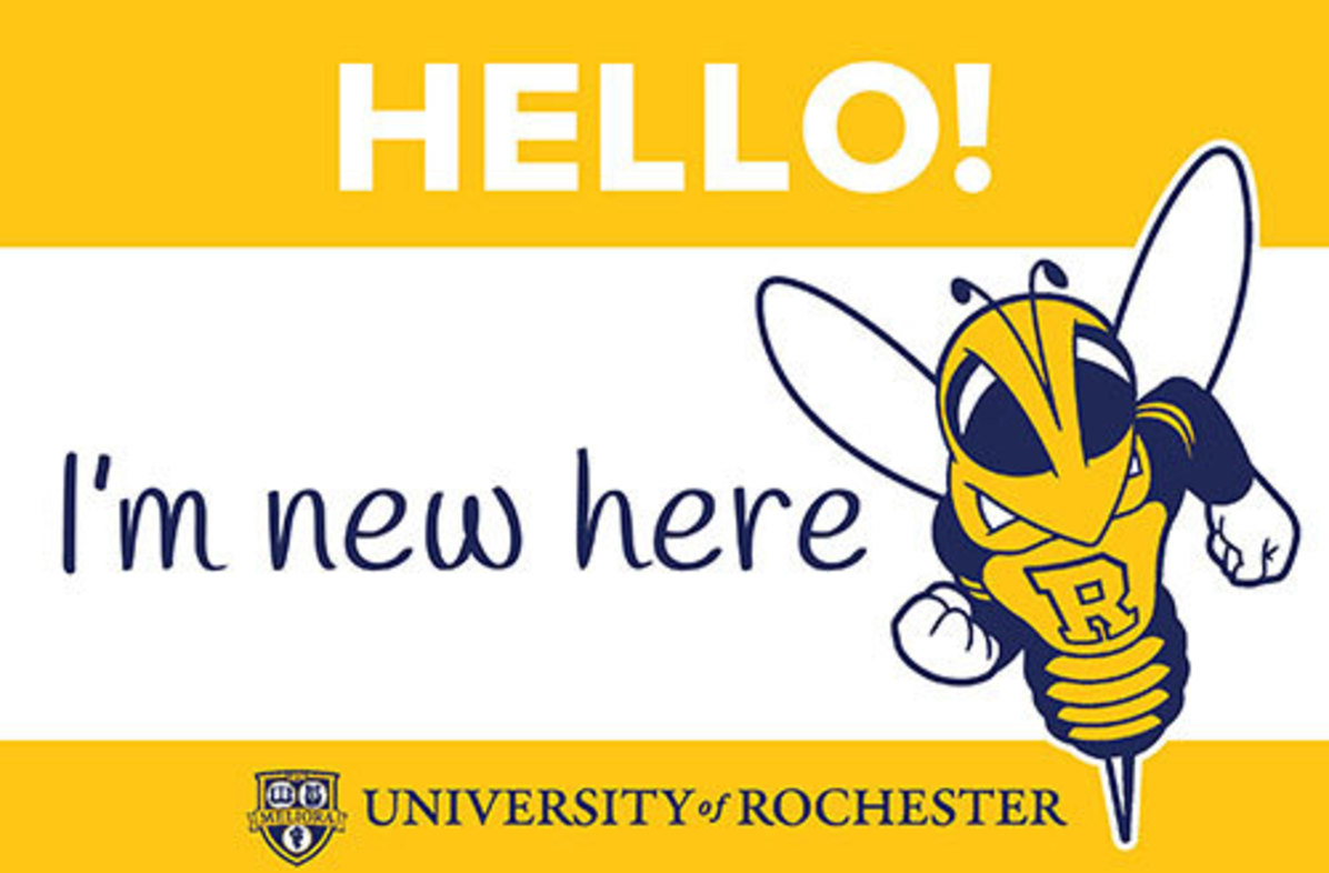 Sticker image that reads Hello! I'm new here, with Rocky