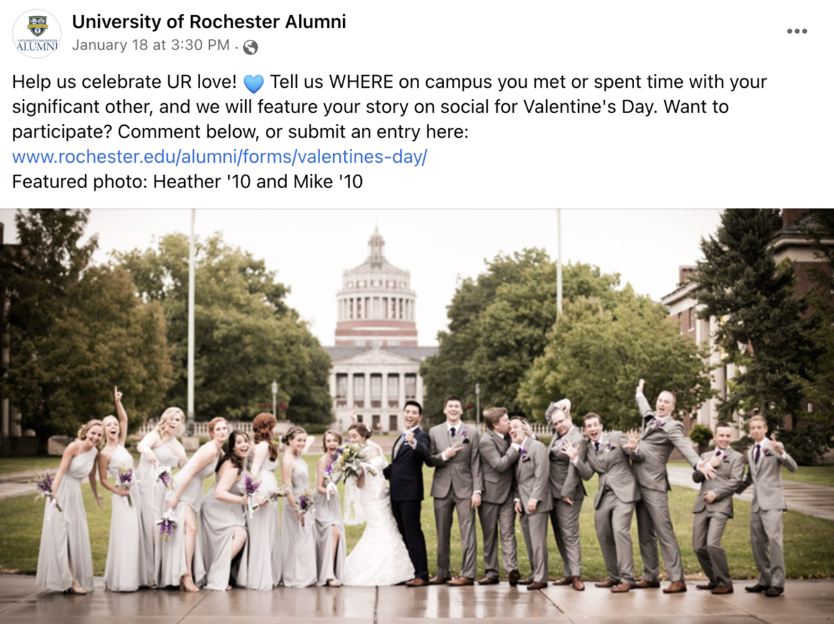 Image: Screenshot of Facebook post and comments of wedding photo