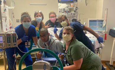 Daniel Brito and his team in the URMC Neuromedicine ICU