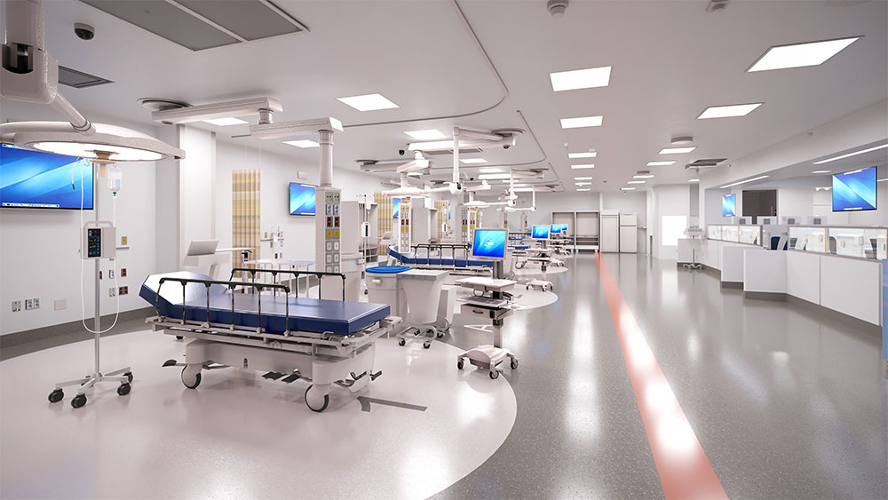 trauma room rendering