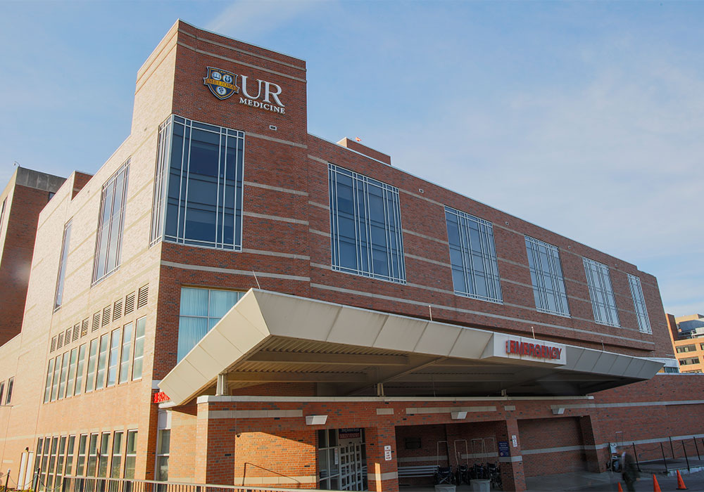 exterior of the emergency department entrance
