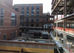 beams of bridge connections for 3rd floor