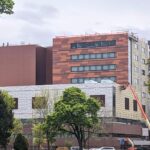 outside construction of Strong Memorial Hospital
