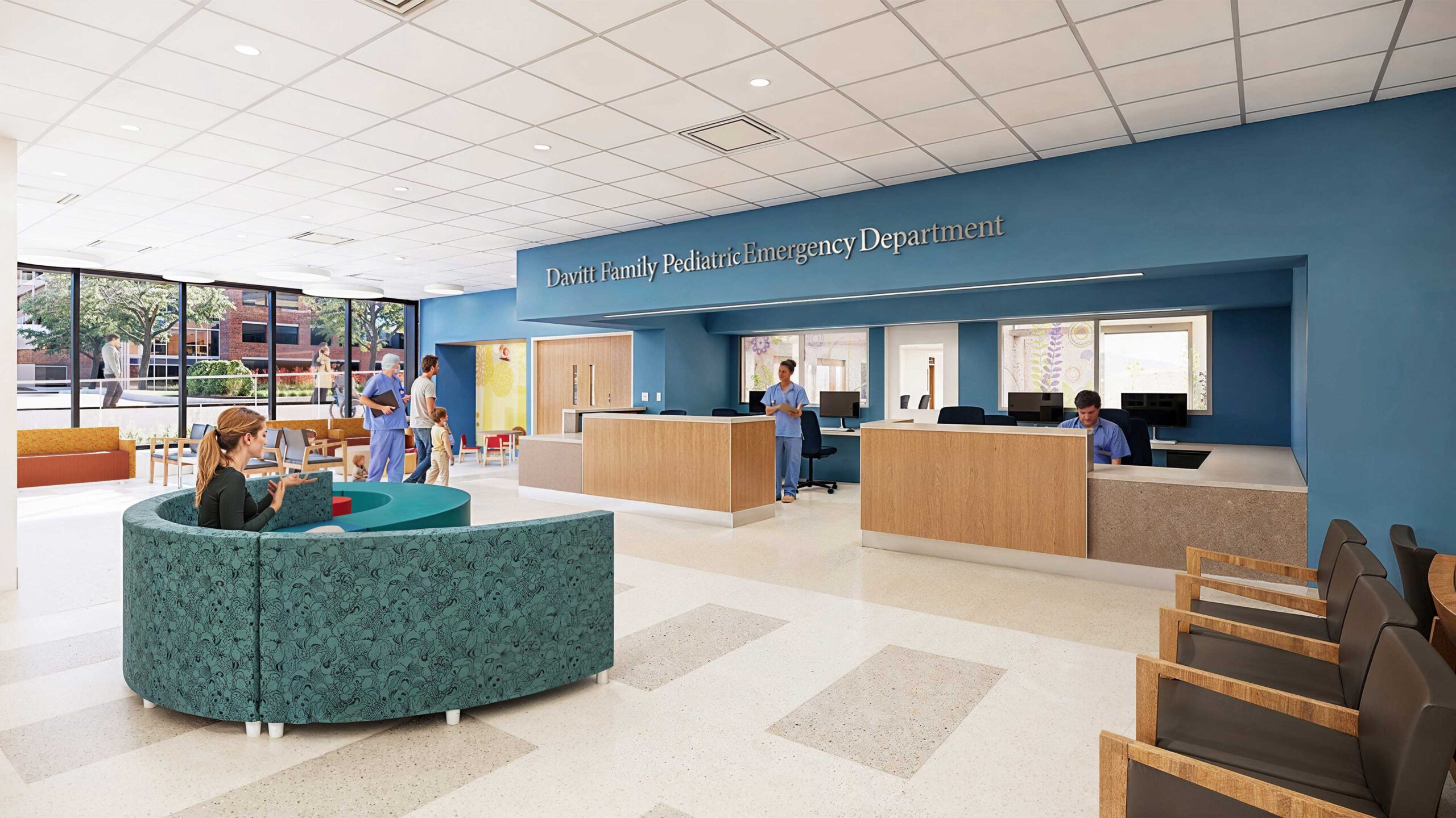 Davitt-Proposal_PED_ENTRY_01 Davitt Family Pediatric Emergency Department concept photo