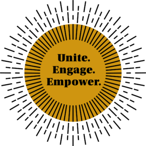 Black Alumni Network Tagline Burst - Unite Engage Empower