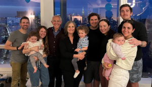 The Ouriel family, left to right, David, Asher, Erica, Ken, Joy, Grayson, Ricky, Lizzie, Isabella, Elizabeth, and James.