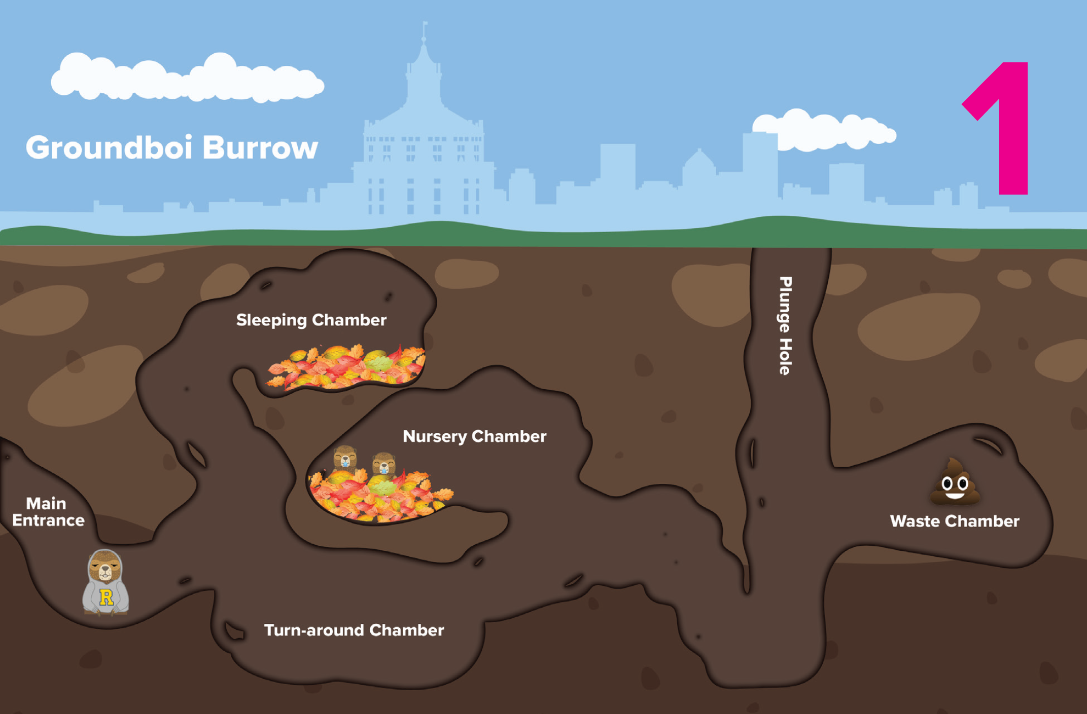 Groundhog tunnel system