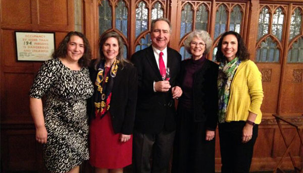 Rachel Mossi, Leah Schraudenbach, Hugo Sonnenschein, Beth Sonnenschein, and Amy Venetianer