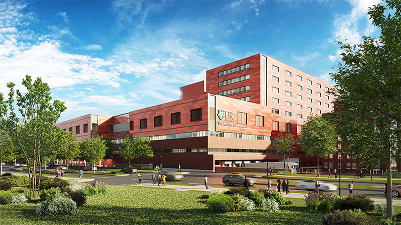 Strong building renovation rendering