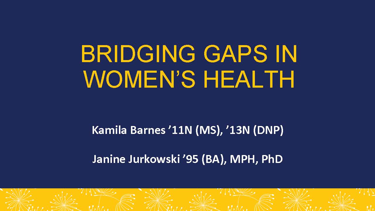 bridging gaps in women's health