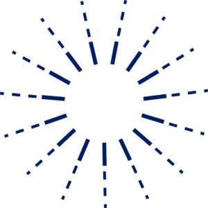 blue sunburst