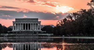 A scenic photo of an historic building located within Washington, D.C.