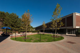 grounds in front of Meliora Hall
