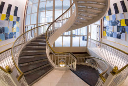 Schlegel Hall interior staircase