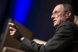 man speaking at an event