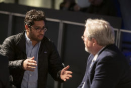 two men in a conversation