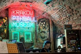 underground with brick ceiling at pinball museum