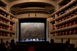 panorama image of inside a theatre