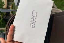 love for the elderly addressed white envelope