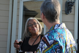 two women having a chat