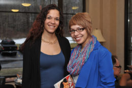 two women smiling for photo