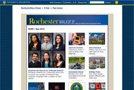 screenshot of rochester buzz webpage