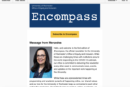 screenshot of Encompass webpage