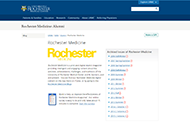 screenshot of Rochester Medicine webpage