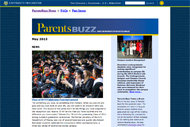 screenshot of parents buzz webpage